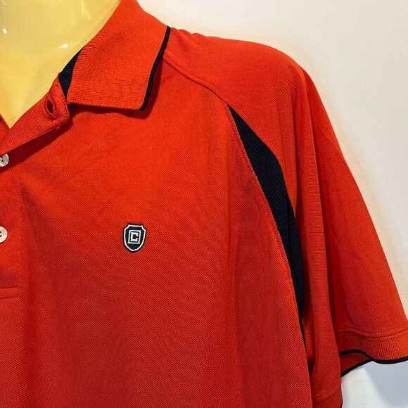 Chaps Men's Red-Orange Performance Golf Polo – Size Large - Picture 3 of 5